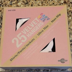 Baby Size Velvet Hangers 25- Pink NEW